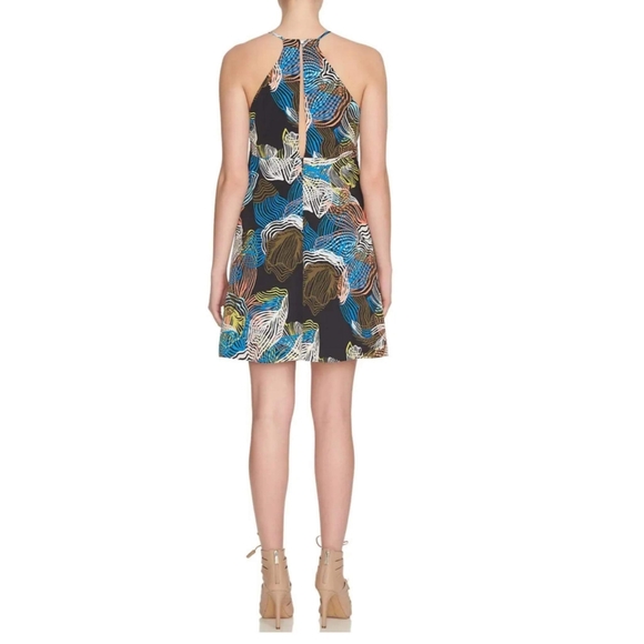 1.STATE floral print halter dress,size "M" - Picture 2 of 12